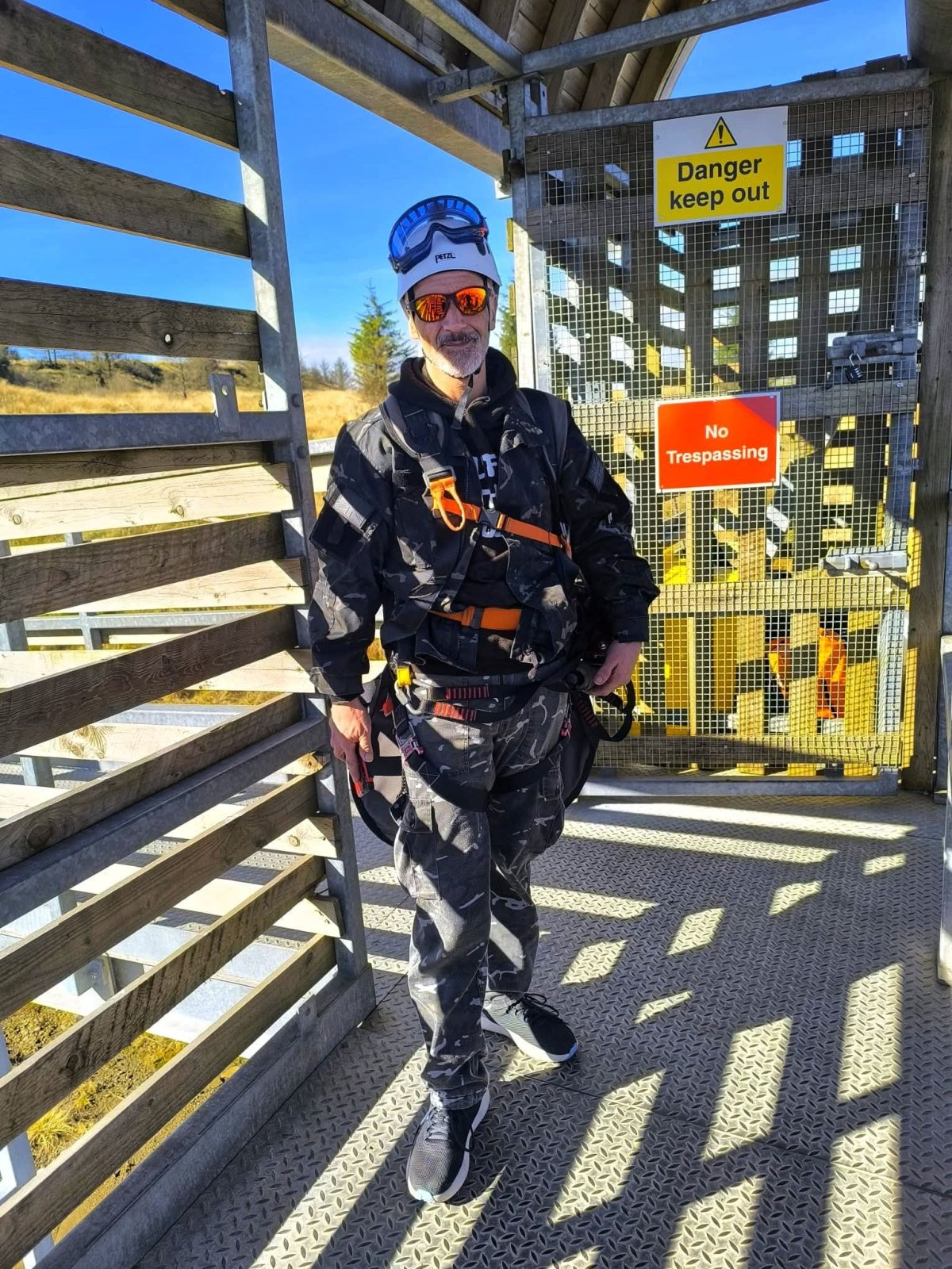Zip line at Tower Colliery